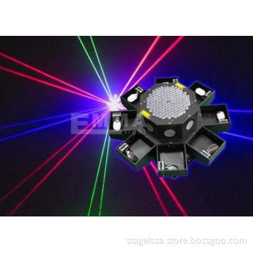 Rgb Full Color UFO Dmx Laser Beam Lights 360 Degrees Rotati